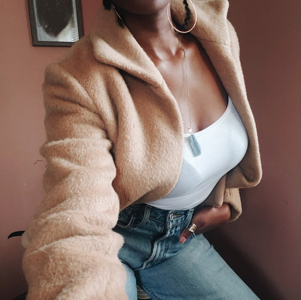 Vintage Wool Cropped Coat Woman's Small - Picture 2 of 6